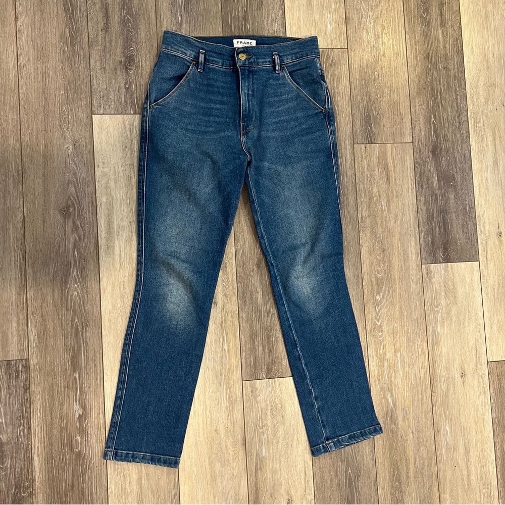 FRAME Le Slender Straight Leg Jeans in Thistle